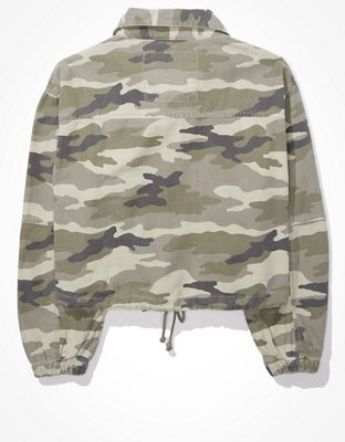 Женские куртки American Eagle AE Camo Cropped Jacket — фото 4