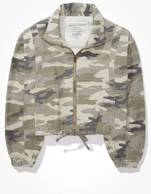 AE Camo Cropped Jacket