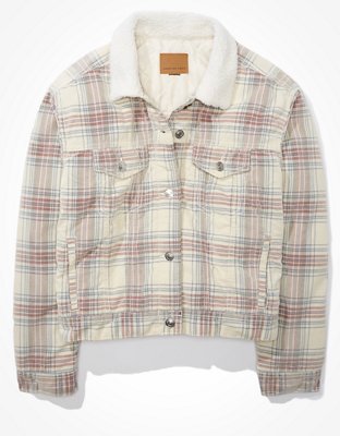Женские куртки American Eagle AE Sherpa Lined Corduroy Jacket — фото 3