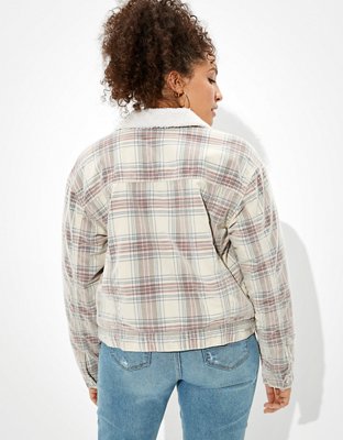 Женские куртки American Eagle AE Sherpa Lined Corduroy Jacket — фото 2