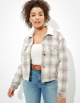 ae sherpa lined jean jacket