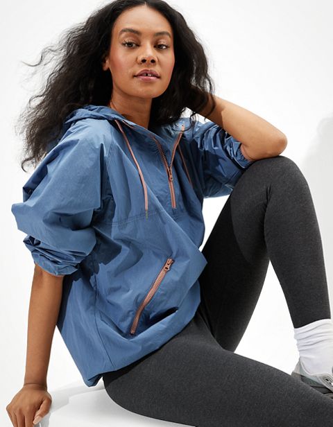 Женские куртки American Eagle AE Quarter-Zip Rain Jacket