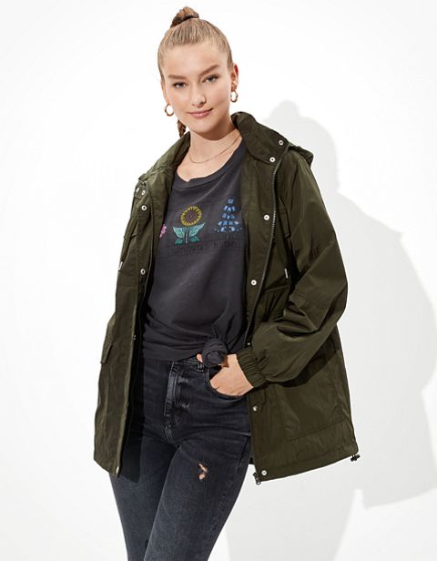 Женские куртки American Eagle AE Rain Jacket