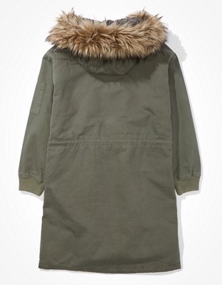 Женские куртки American Eagle AE Fur Hood Parka — фото 4