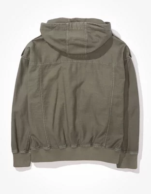 AE Hooded Military Bomber Jacket
