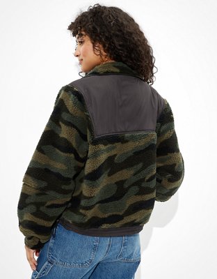 Женские куртки American Eagle AE Sherpa Zip-Up Jacket — фото 2