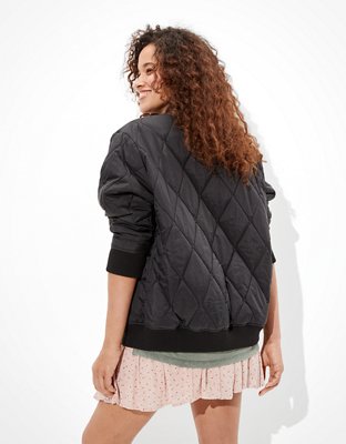 Женские куртки American Eagle AE Quilted Bomber Jacket — фото 2