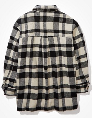 Женские куртки American Eagle AE Plaid Sherpa Lined Jacket — фото 4