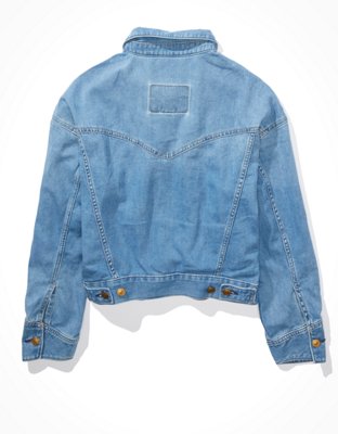 Женские куртки American Eagle AE Hemp Denim Jacket — фото 4