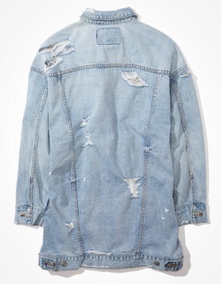 Женские куртки American Eagle AE Denim Boyfriend Jacket — фото 4
