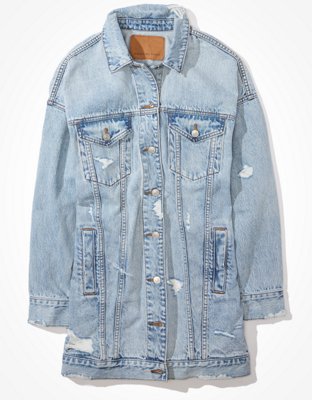 Женские куртки American Eagle AE Denim Boyfriend Jacket — фото 3