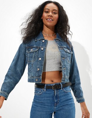 Женские куртки American Eagle AE Denim 70's Boyfriend Jacket — фото 5