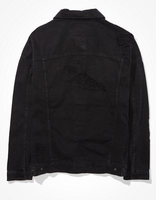 AE Denim Destroyed Boyfriend Jacket
