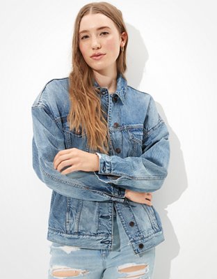 denim jacket with plaid lining