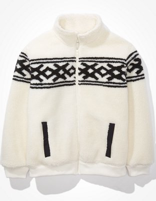 american eagle sherpa cardigan