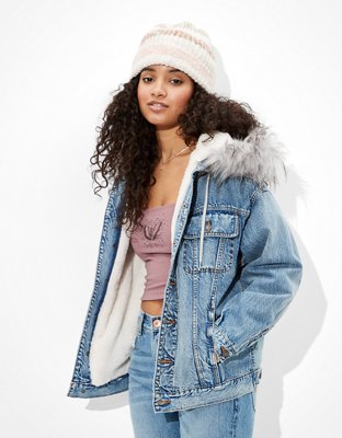 Cozy Sherpa-Lined Denim Jacket