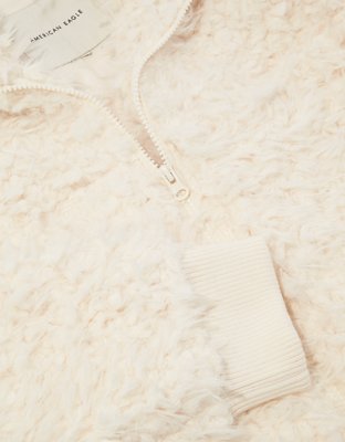Женские куртки American Eagle AE Fuzzy Sherpa Zip-Up Jacket — фото 6