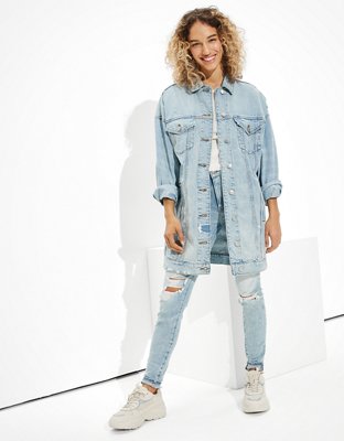 American eagle 2025 boyfriend jean jacket