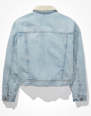 AE Sherpa Lined Denim Jacket