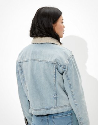 AE Sherpa Lined Denim Jacket