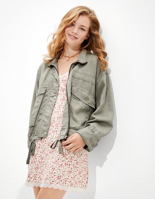 AE Cropped Military Jacket