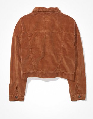 Женские куртки American Eagle AE Cropped Corduroy Jacket — фото 4