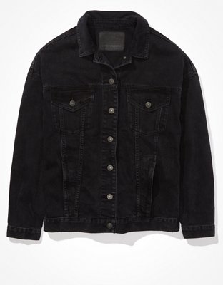 AE Black Boyfriend Denim Jacket