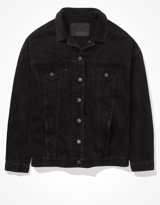 AE Black Boyfriend Denim Jacket