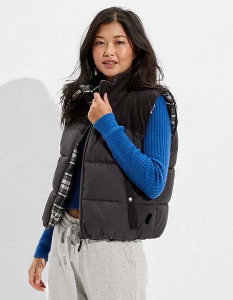 Женские жилеты American Eagle AE Reversible Puffer Vest