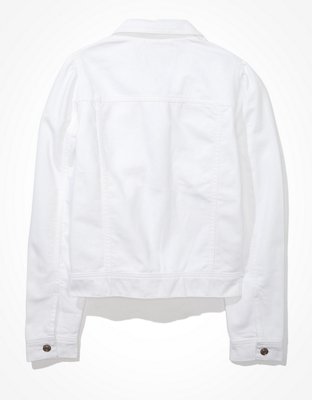 Женские куртки American Eagle AE Classic Puff Sleeve Denim Jacket — фото 4