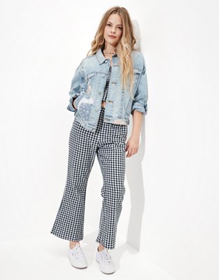 Женские куртки American Eagle AE '90s Boyfriend Oversized Patchwork Denim Jacket — фото 5