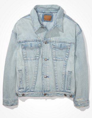 American eagle discount oversized denim jacket