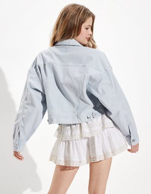Женские куртки American Eagle AE Tomgirl Cropped Corduroy Jacket — фото 2