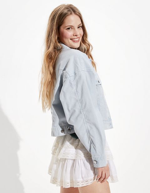 Женские куртки American Eagle AE Tomgirl Cropped Corduroy Jacket