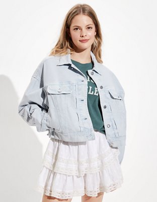 Женские куртки American Eagle AE Tomgirl Cropped Corduroy Jacket — фото 5