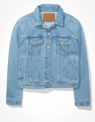 Женские куртки American Eagle AE x The Jeans Redesign Classic Denim Jacket — фото 3
