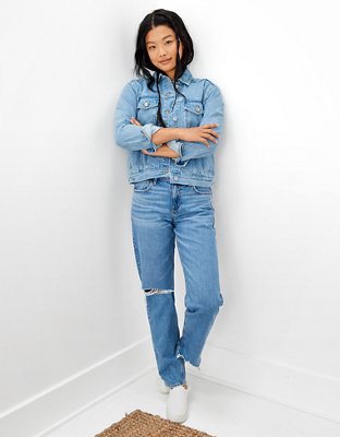 Женские куртки American Eagle AE x The Jeans Redesign Classic Denim Jacket — фото 5