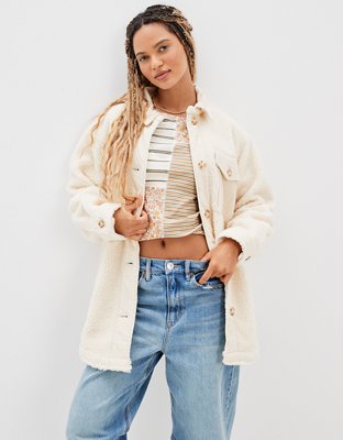 AE Mid-Length Sherpa Shacket