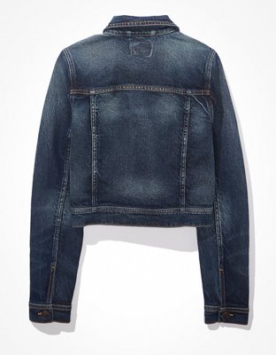 AE Shrunken Cropped Denim Jacket | AE