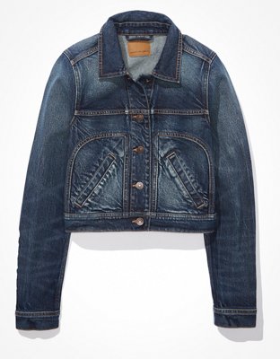 AE Shrunken Cropped Denim Jacket