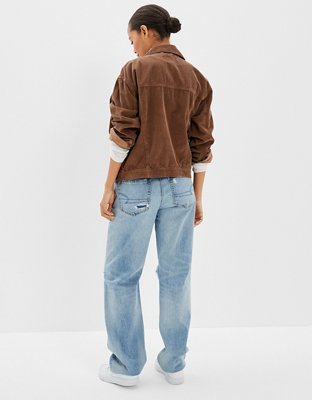 Женские куртки American Eagle AE '90s Boyfriend Oversized Corduroy Jacket — фото 2