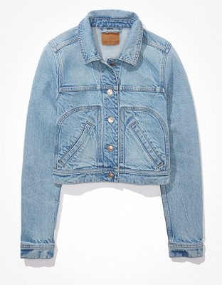 AE Shrunken Cropped Denim Jacket