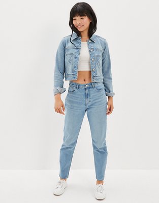 AE Shrunken Cropped Denim Jacket