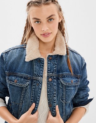 AE SherpaLined Denim Jacket