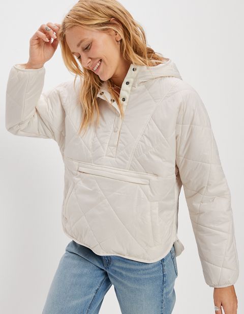 Женские куртки American Eagle AE Popover Puffer Jacket