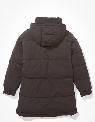AE Elongated Hooded Puffer Jacket