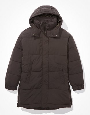 AE Elongated Hooded Puffer Jacket