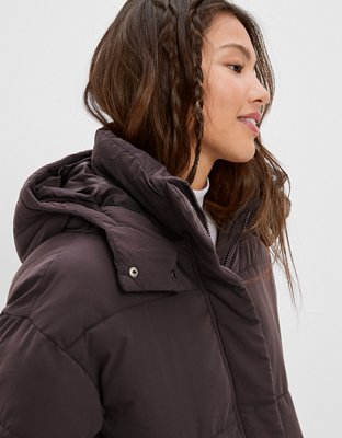 AE Elongated Hooded Puffer Jacket