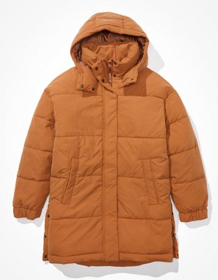 Veste matelassée à capuchon allongée AE