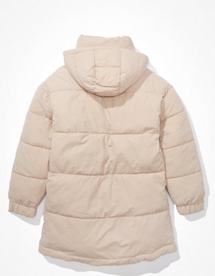 Женские куртки American Eagle AE Elongated Hooded Puffer Jacket — фото 4